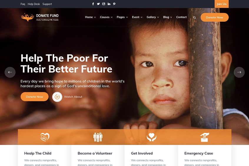 Donate Fund - Charity HTML Template